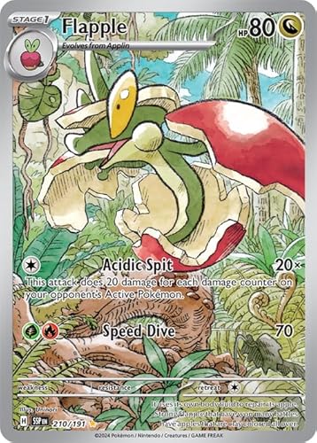 Pokemon Flapple 210/191 – Surging Sparks – Illustration seltene Folienkarte von Pokémon