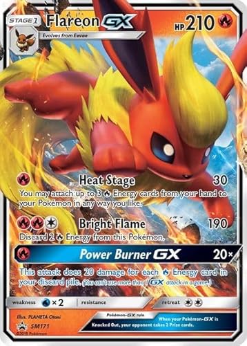 Pokemon Flareon GX SM171 - Black Star Promo - Holo - Einzelkarte von Pokémon