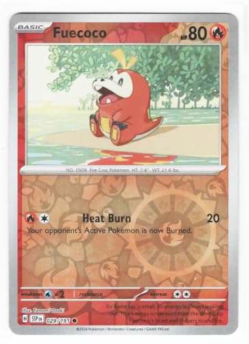 Pokemon - Fuecoco 029/191 - Surging Sparks - Reverse Foil - Einzelkarte von Pokémon