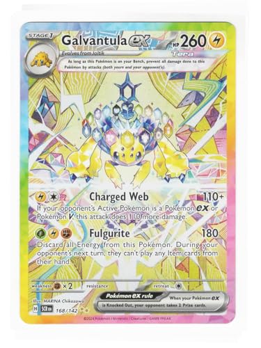 Pokemon Galvantula ex 168/142 Sternenkrone, SIR, spezielle Illustration, seltene Karte von Pokémon