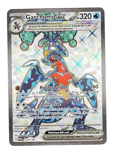 Pokemon - Garchomp ex 219/182 - Paradox Rift - Tera Full Art - Ultra Rare - Einzelkarte von Pokémon