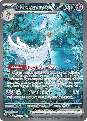 Pokemon Gardevoir ex - 233/091 - SV: Paldean Fates - Special Illustration Rare - Einzelkarte - Holofoil von Pokémon