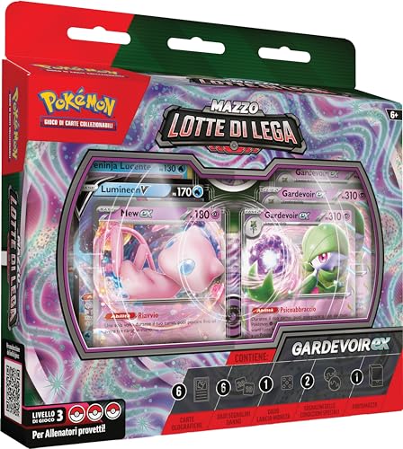 Pokémon Gardevoir-ex Liga-Kampfdeck des TCG (Spielfertiges Deck mit 60 Karten mit Gardevoir-ex und Mew-ex), italienische Ausgabe von Pokémon