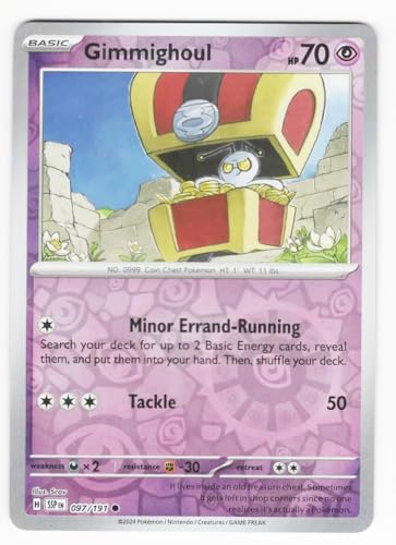 Pokemon - Gimmighoul 097/191 - Surging Sparks - Reverse Foil - Einzelkarte von Pokémon