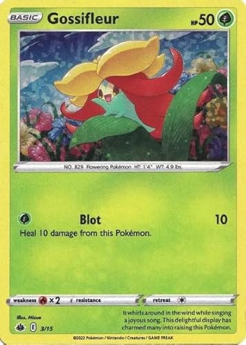 Pokemon - Gossifleur - 3/15 - McDonald's Promo 2022 - Einzelkarte - Holo-Folie von Pokémon