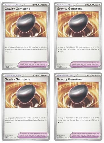 Pokemon Gravity Gemstone 137/142 - Stellar Crown Trainer Kartenset x4 - Spielset von Pokémon