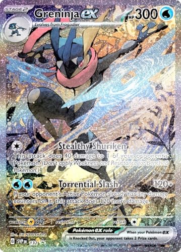 Pokemon - Greninja ex Special Illustration - Full Art Holo Foil Card - Scarlet & Violet Black Star Promo SVP132 von Pokémon