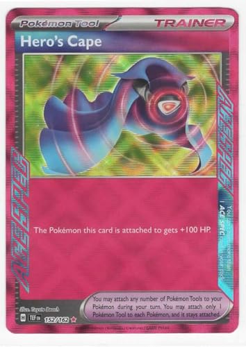 Pokemon Hero's Cape 152/162 - Temporal Forces - Ace Spec - Holo Foil Card von Pokémon