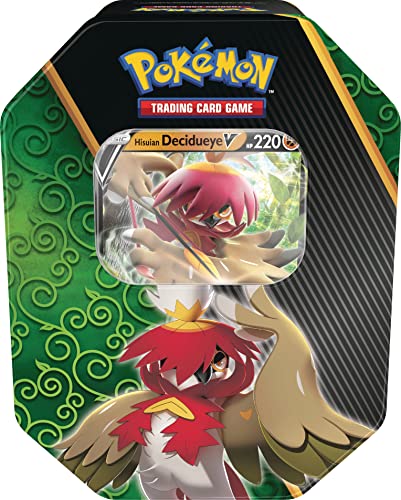 Pokémon TCG: Divergent Powers-Dose – Hisuian Decidueye V (1 Folienkarte & 4 Booster-Packungen) von Pokémon