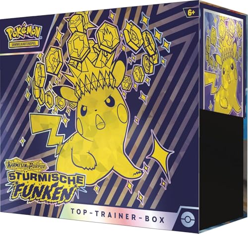 Pokemon Karmesin & Purpur Stürmische Funken Top Trainer Box - Deutsch NEU & OVP von Pokémon