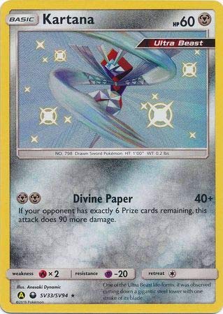 Pokemon Kartana SV33/SV94 Glänzende seltene versteckte Schicksale Singles von Pokémon