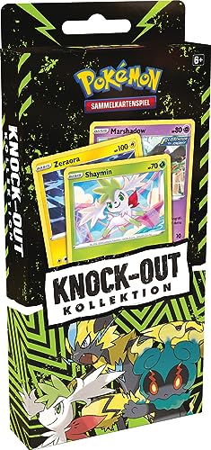 Pokémon-Sammelkartenspiel: Knock-Out-Kollektion: Shaymin, Zeraora & Marshadow (3 holografische Karten, 2 Stickerbögen & 2 Boosterpacks) von Pokémon