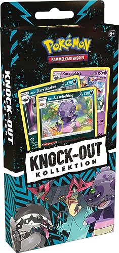 Pokémon-Sammelkartenspiel: Knock-Out-Kollektion: Galar-Laschoking, Galar-Barrikadax & Katapuldra (3 holografische Karten, 2 Stickerbögen & 2 Boosterpacks) von Pokémon