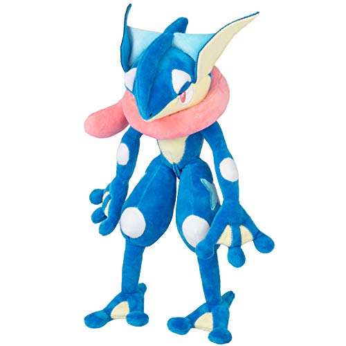 Pokemon Kuscheltier Greninja Quajutsu 30 cm – Pokemon Plüschtier – Neue 2023 – Pokemon Plush - Offiziell Lizenziertes Pokemon Spielzeug von Pokémon