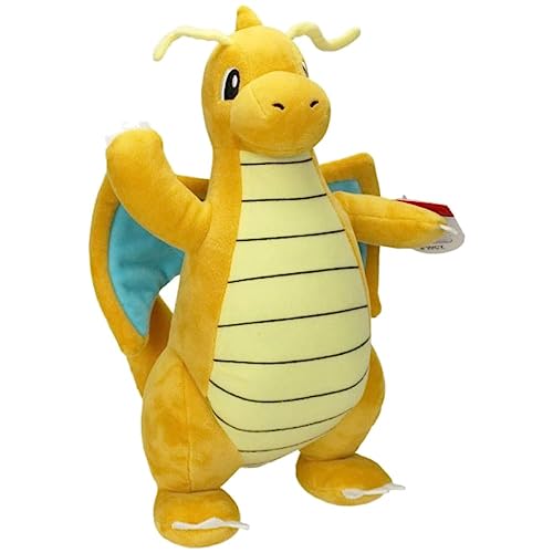 Pokemon Kuscheltier XXL Dragonite Dragoran 30 cm – Pokemon Plüschtier – Neue 2022 – Pokemon Plush - Offiziell Lizenziertes Pokemon Spielzeug von Jazwares