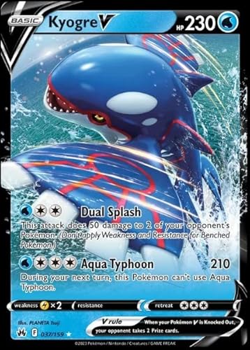 Pokemon - Kyogre V 037/159 - Crown Zenith - Ultra Rare Card von Pokémon