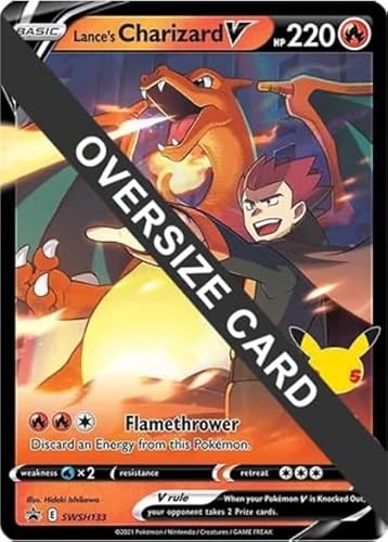 Pokemon - Lance's Charizard V - SWSH133 - Jumbo/Oversize Karten - Promo von Pokémon