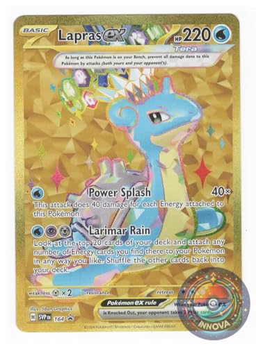 Pokemon - Lapras ex SVP 164 - Gold Full Art - Terapagos Ultra Premium Collection Promokarte - Exklusiv von Pokémon