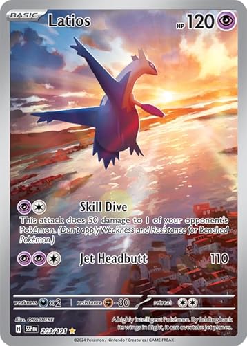 Pokemon - Latios 203/191 - Surging Sparks - Illustration seltene Folienkarte von Pokémon