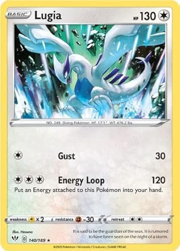 Pokemon - Lugia 140/189 - Darkness Ablaze - Legendary - Rare Pokemon Card von Pokémon