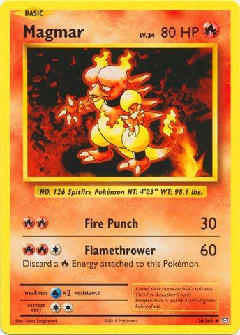 Pokemon - Magmar (20/108) - XY Evolutions von Pokémon