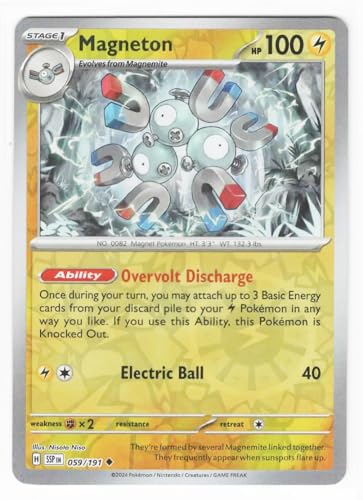 Pokemon - Magneton 059/191 - Surging Sparks - Reverse Foil - Einzelkarte von Pokémon