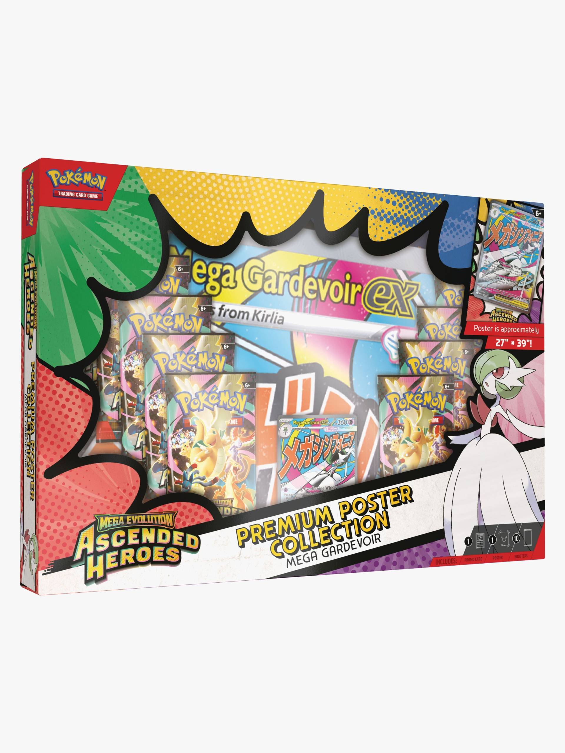 Pokémon Mega Evolution Sammelkarte & Premium Poster Sammelbox Pokémon Mega Evolution Sammelkarte & Premium Poster Sammelbox von Pokémon