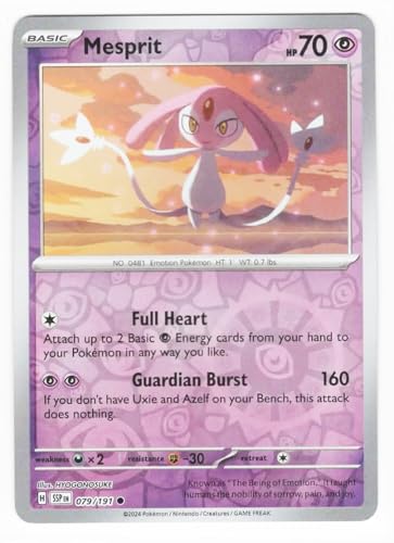 Pokemon - Mesprit 079/191 - Surging Sparks - Reverse Foil - Einzelkarte von Pokémon