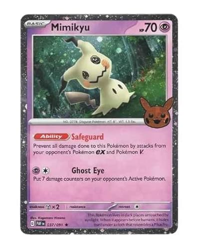 Pokemon - Mimikyu 037 - Trick or Trade 2024 - Cosmos Holo - Halloween Promo von Pokémon