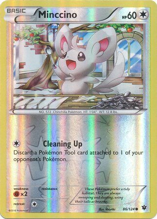 Pokemon - Minccino (86/124) - XY Fates Collide - Reverse Holo von Pokémon