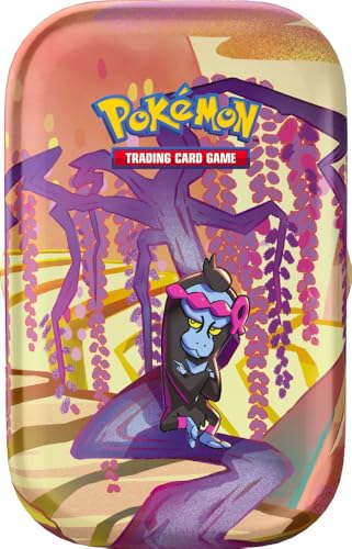 Pokémon Mini-Sammeldose (Munkidori) der Erweiterung Scharlachrot und Violett – Märchengeheimnis des TCG (Zwei Erweiterungspackungen und EIN Blatt mit Aufklebern), italienische Ausgabe von Pokémon