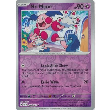 Pokemon - Mr. Mime Temporal Forces 063/162 - Reverse Foil - Einzelkarte von Pokémon