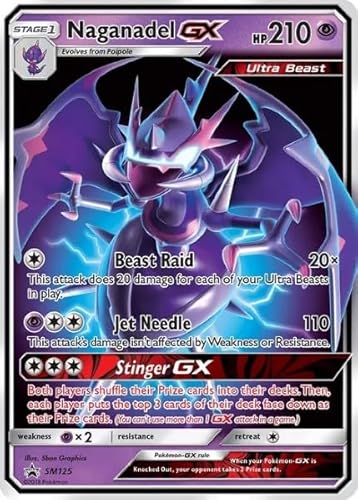 Pokemon - Naganadel GX - SM125 - Black Star Promo - Ultra Rare von Pokémon