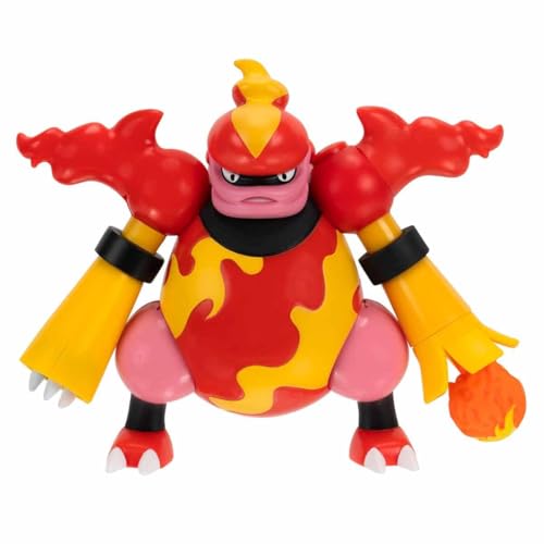 Pokémon PKW0169 - Battle Feature Figur - Magmortar, offizielle detaillierte Figur, je 5 cm von Pokémon