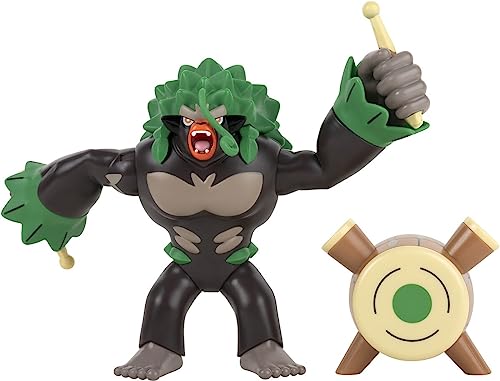 Pokémon PKW0182 – Epic Battle Figur - Rillaboom, offizielle bewegliche Figur, 30 cm von Unbekannt