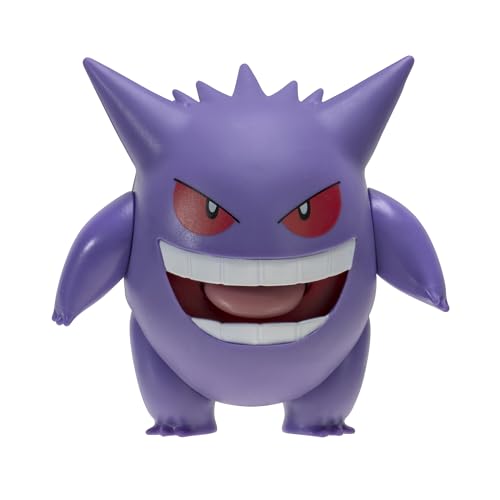 Pokémon PKW0359 - Battle Feature Figure - Gengar, offizielle bewegliche Figur, 11,5 cm von Pokémon