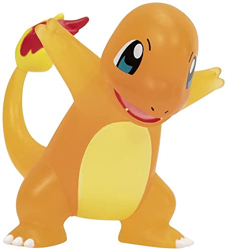 Pokémon PKW2405-7,5cm Select Figuren - Glumanda (durchsichtig), offizielle Figur von Pokémon