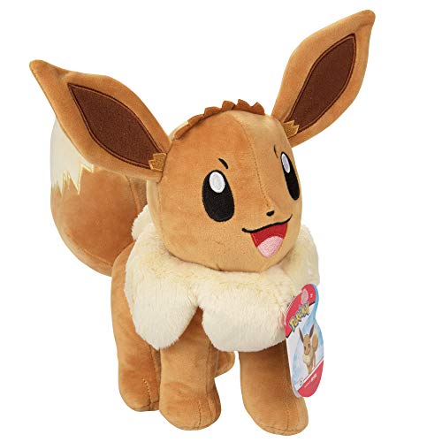 Pokémon PKW2456-30 cm Plüsch – Eevee, offizieller Plüsch von Pokémon