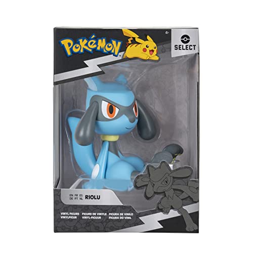 Pokémon PKW2524 - Vinyl Figur - Riolu, offizielle Sammelfigur, 10cm, Mehrfarbig von Pokémon