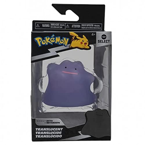 Pokémon PKW2742-7,5cm Select Figuren - Ditto (durchsichtig), offizielle Figur von Pokémon