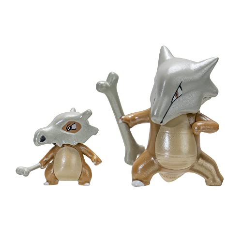 Pokemon PKW2774 Select Evolution 2er-Pack mit 2 Cubone & 7,6 cm Marowak Battle Figuren - Authentische Details von Pokémon