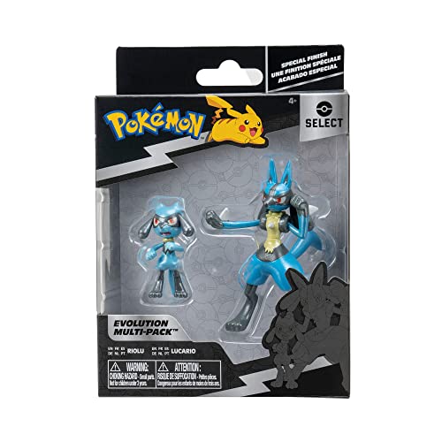 Pokémon PKW2776 - Select Entwicklungs Multipacks - Riolu, Lucario, offizielles Spielset mit Figuren Pokémon PKW2776 - Select Entwicklungs Multipacks - Riolu, Lucario, offizielles Spielset mit Figuren von Pokémon