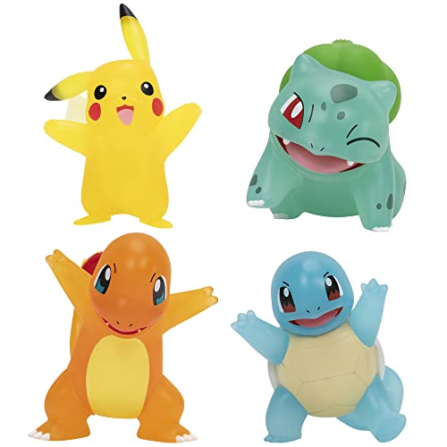 Pokémon PKW2798 - Select Battle Figure 4er Pack, offizielle, transparente Figuren, je 7,5cm, Mehrfarbig Pokémon PKW2798 - Select Battle Figure 4er Pack, offizielle, transparente Figuren, je 7,5cm, Mehrfarbig von Pokémon
