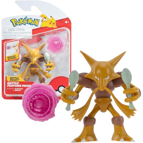 Pokémon Pokemon Figur Simsala Alakazam – 11 cm Figuren - Neue Welle 2024 - Offiziell Pokemon Spielzeug von Pokémon