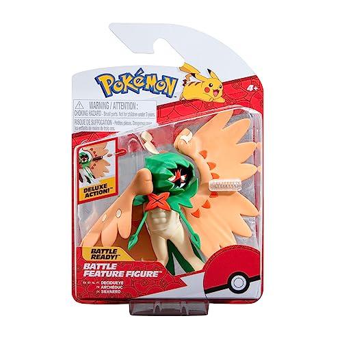 Pokémon PKW3038 - Battle Feature Figure - Silvarro, offizielle bewegliche Figuren, 11,5 cm von Pokémon