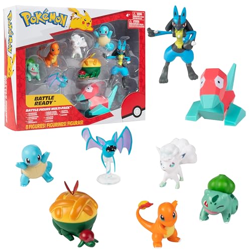 Pokémon PKW3063 - Battle Figure Multipack - 8 Pack, offizielles Figuren-Set von Pokémon