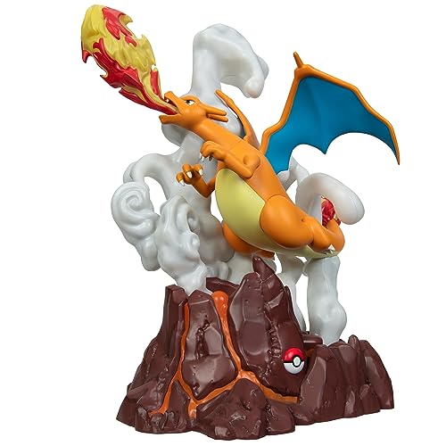 Pokémon PKW3173 -Deluxe Sammler Statue - Glurak, offizielle Sammelfigur von Pokémon