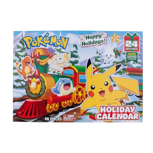 Pokémon PKW3623 - Battle Figure Adventskalender 2024, offizieller Pokémon Kalender mit 24 Überraschungen, ab 4 Jahren von Pokémon