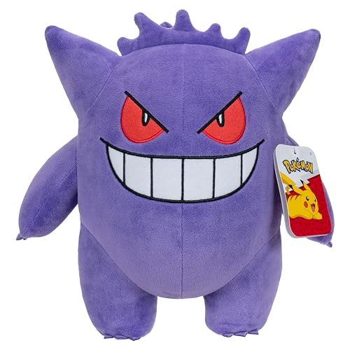 Pokémon PKW4465-30cm Plüsch - Gengar, offizielles Plüsch von Pokémon