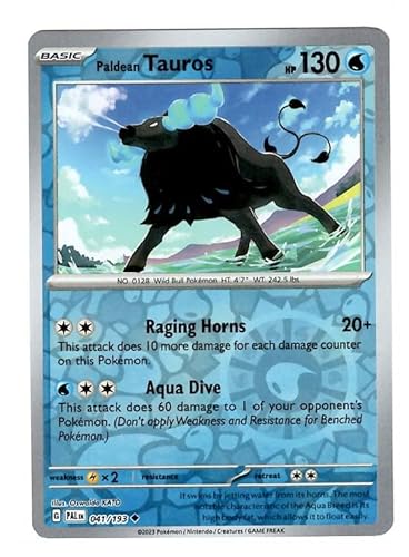 Pokemon - Paldean Tauros 041/193 - Paldea Evolved - Reverse Foil - Einzelkarte von Pokémon